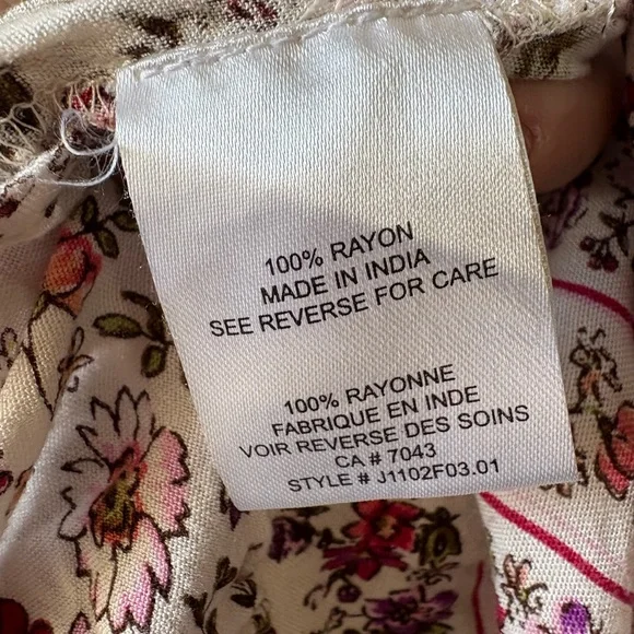 Patrons of Peace Floral Cottagecore Mini Dress Size M | Boho Prairie - Picture 6 of 8